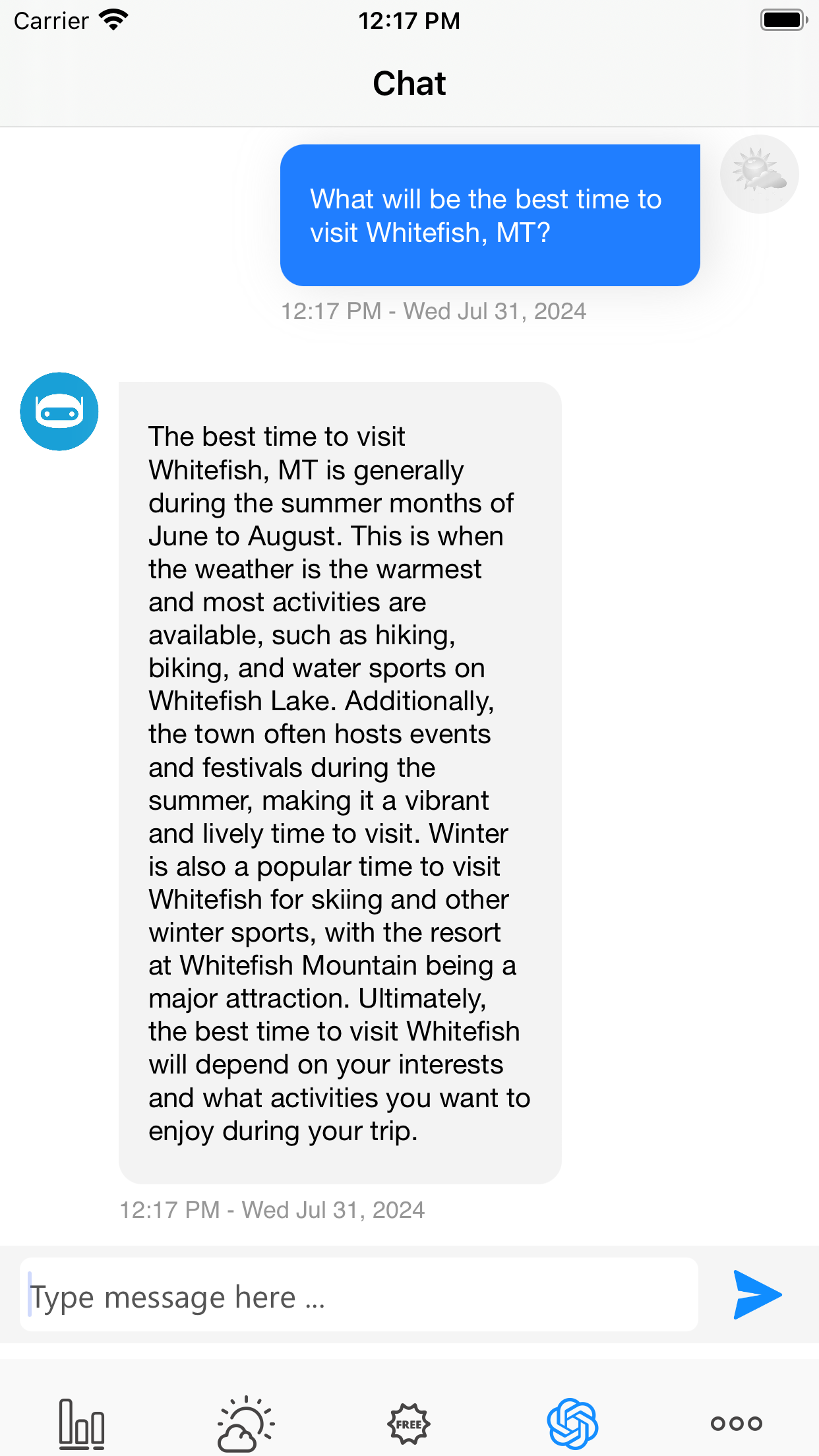 Powder Forecast