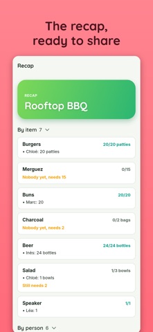 Zmala: Events & Bring Lists Screenshot 7 of 8