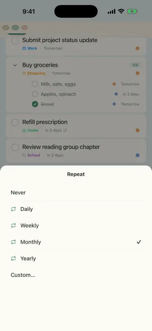 Sagely - Calm To-Dos screenshot 2
