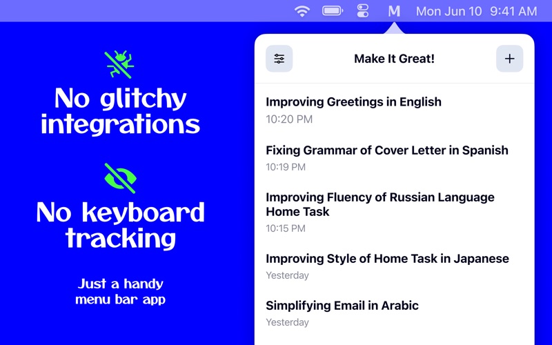 App screenshot