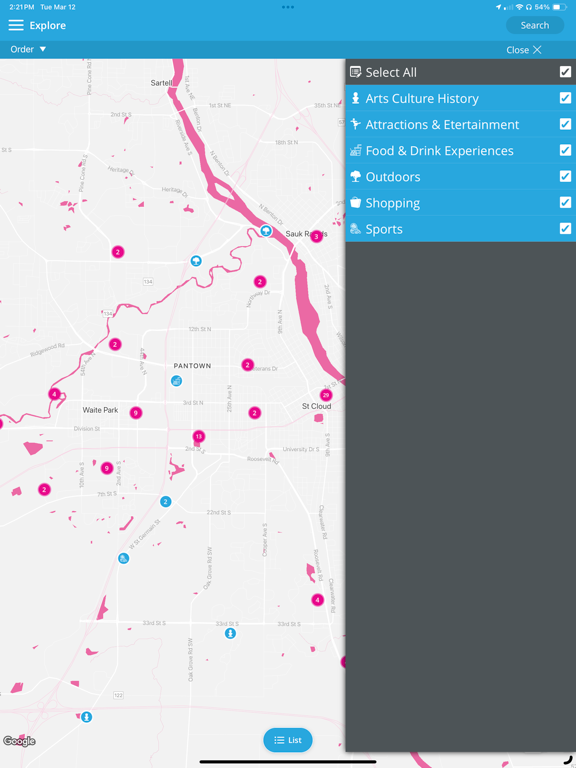 Visit Greater St. Cloud iPad screenshot 5 - Travel app