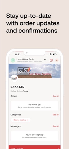 SAKA Order App screenshot