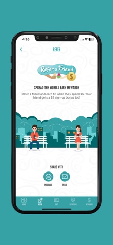 Peachwave Rewards iPhone screenshot