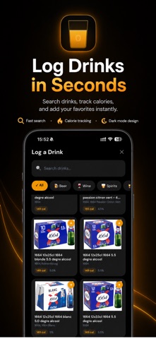 DrinkCal: Alcohol Calories screenshot
