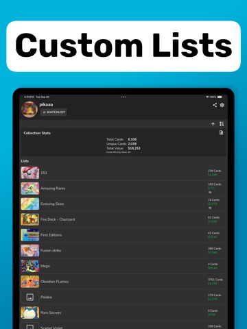 Card Value Scanner - DittoDex iPad screenshot