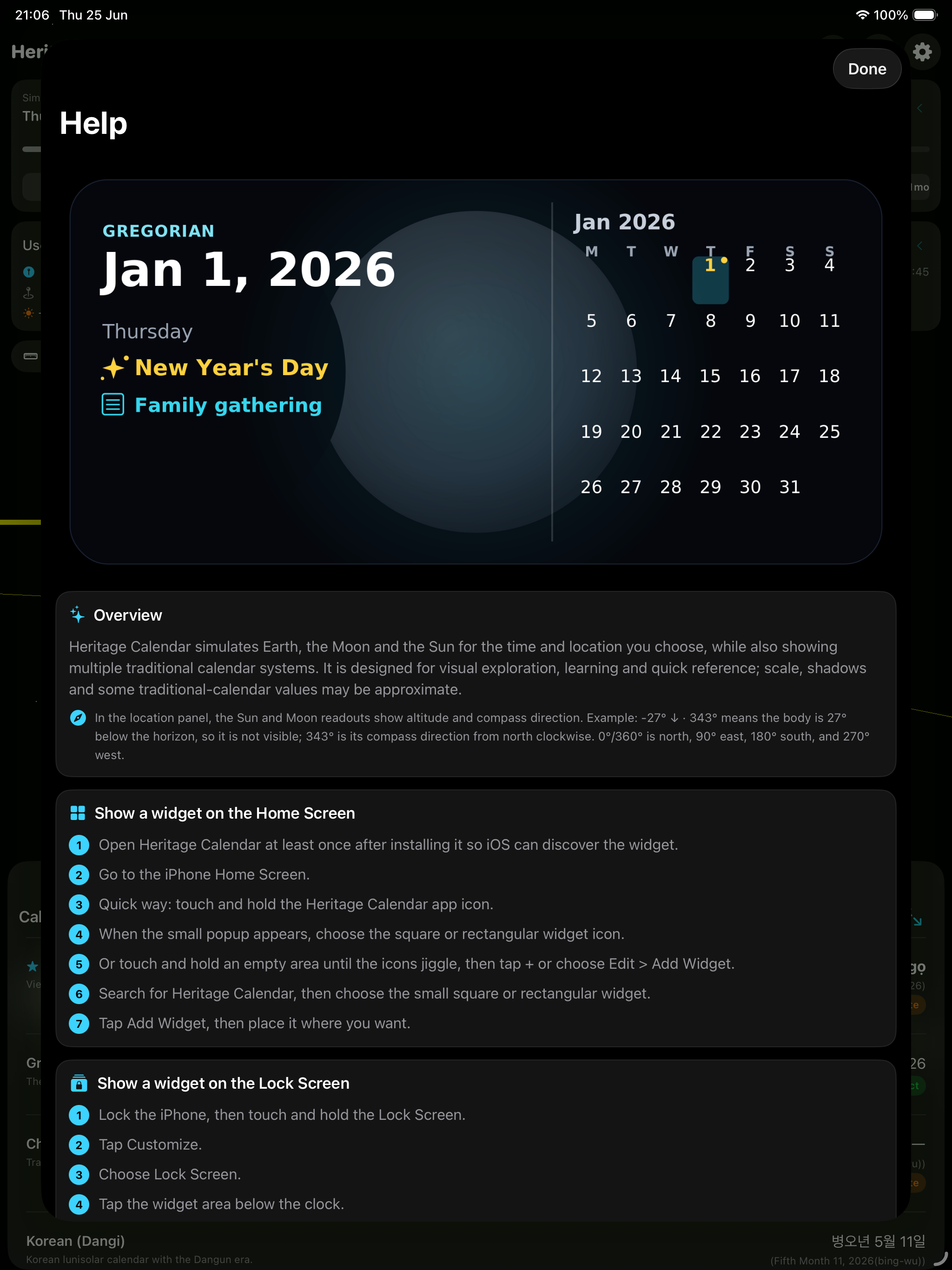 Heritage Calendar screenshot 13