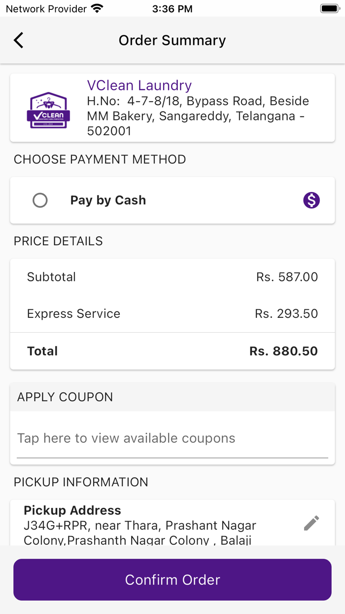 VClean - Laundry and Dry Clean