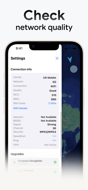 Cellular Network Signal Finder Screenshot