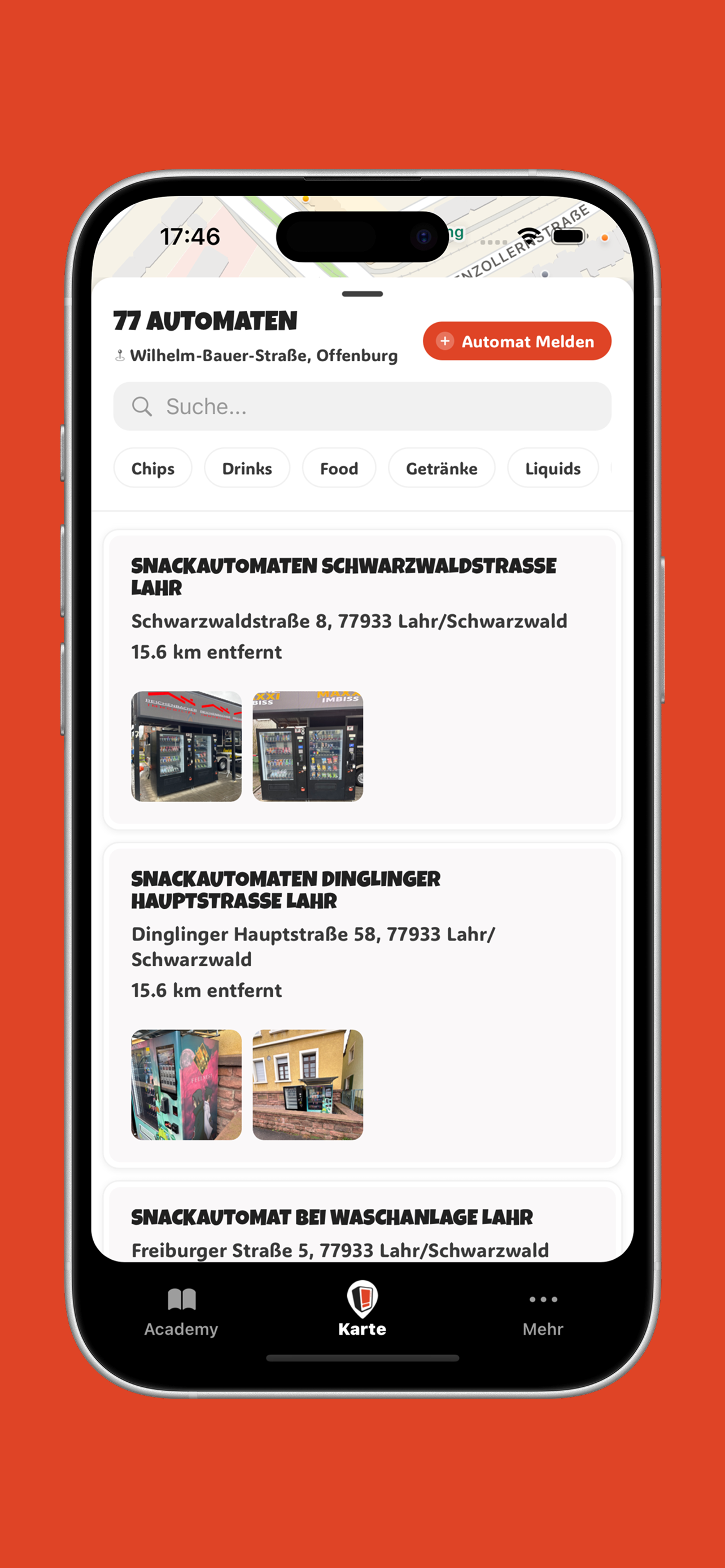 SnackLocator App
