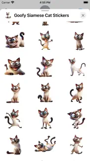 goofy siamese cat stickers iphone screenshot 3