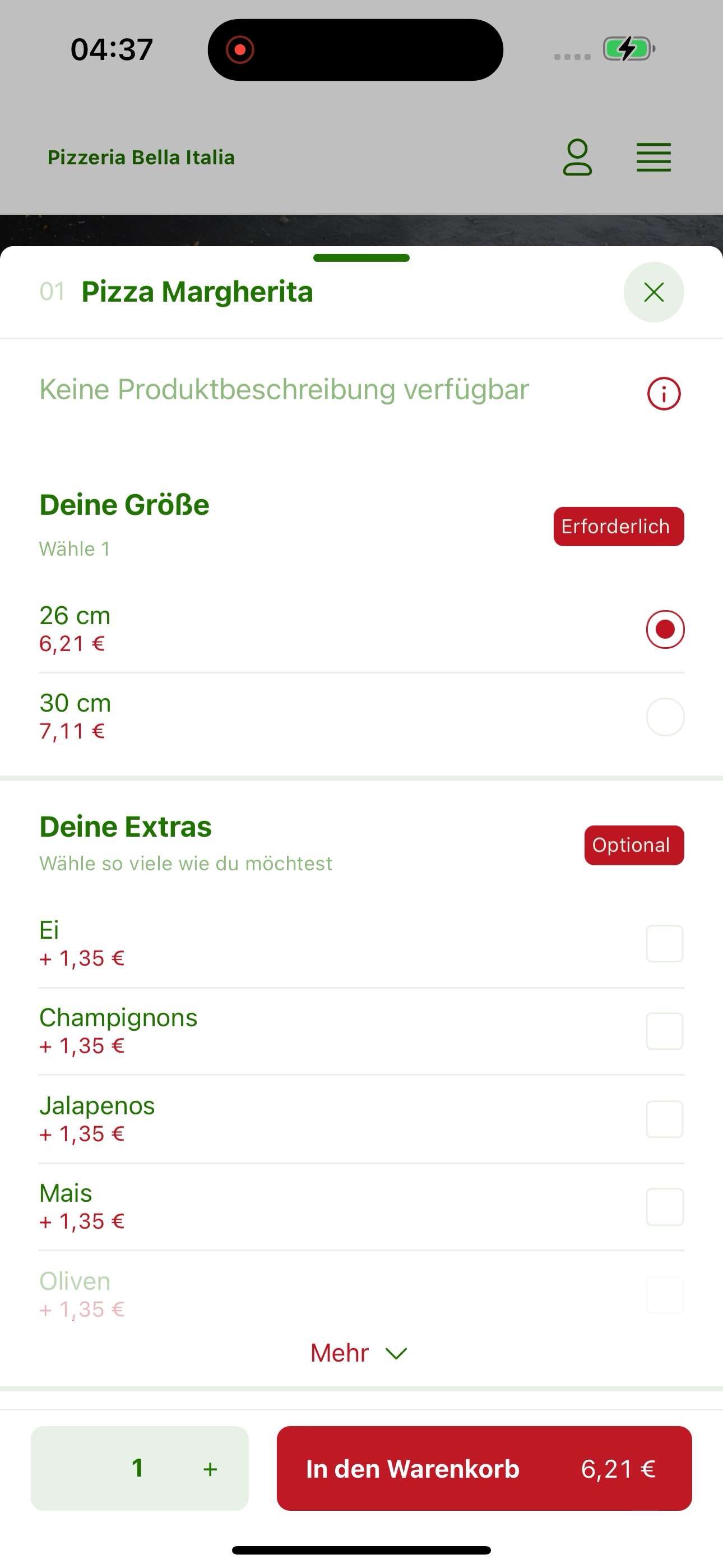 Bella Italia Steinofen screenshot 7