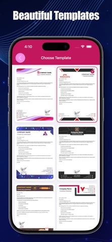 Letterhead Maker App. Screenshot 3 of 4
