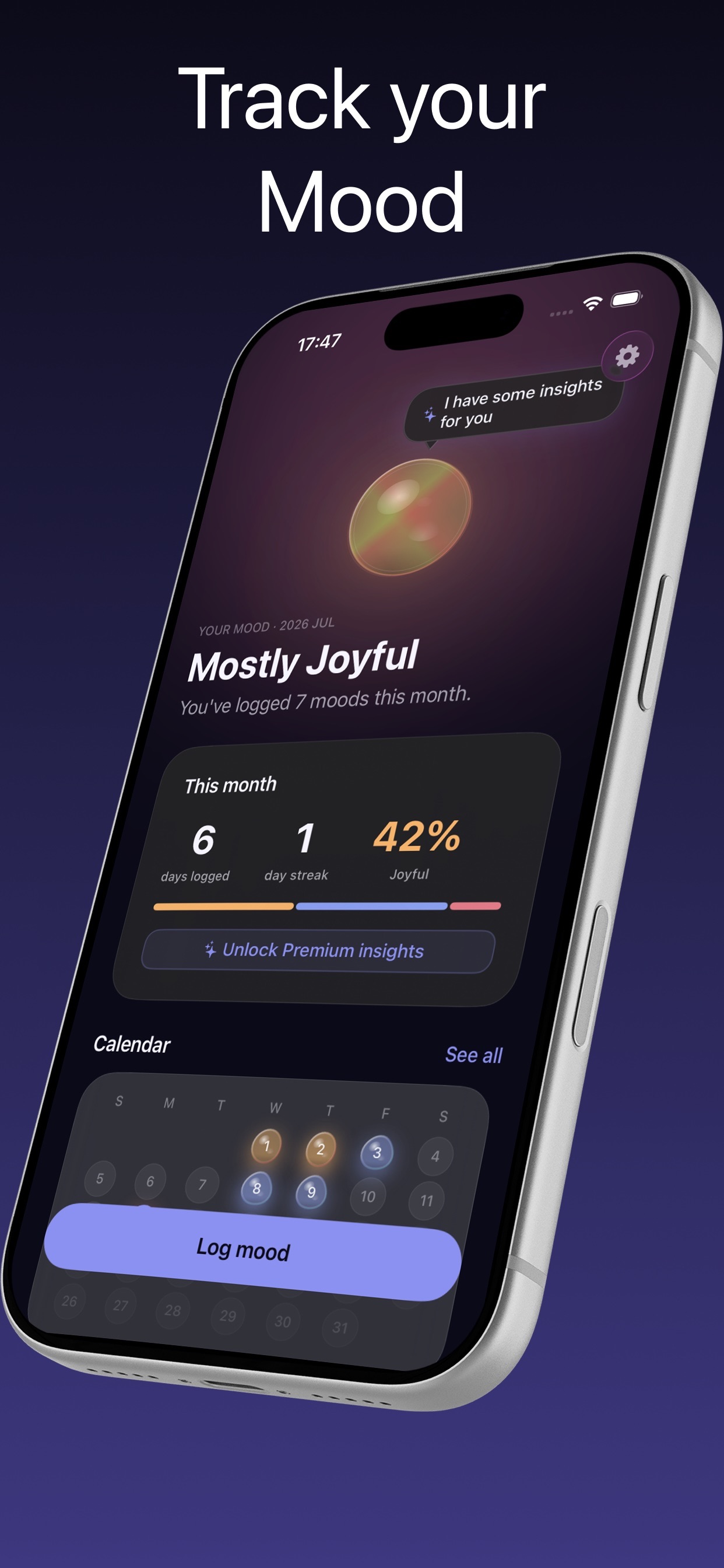 Screenshot 2 of Gloomy: Mood Tracker