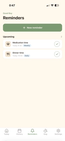 Good Boy - Dog Care Tracker screenshot