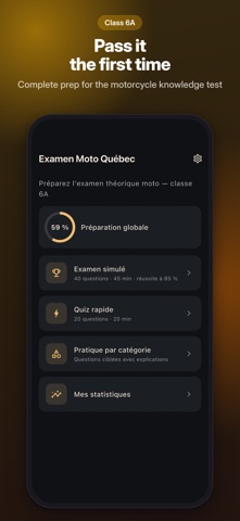 Examen Moto Québec iPhone screenshot