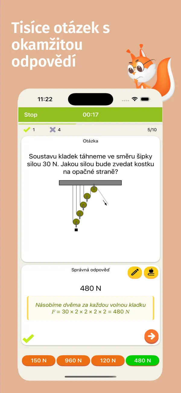 Screenshot #2 pour Fyzika PRO: Testy a příklady