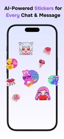 Fonts - Keyboard & AI Stickers iPhone screenshot