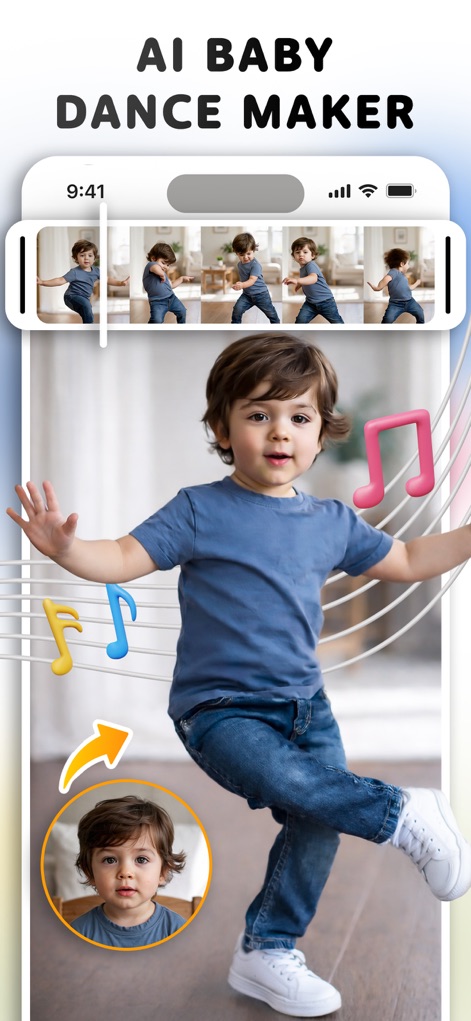 Cosplay: Future Baby Generator - Explore the AI Baby Dance Maker, where this tool transforms still images into dynamic videos of babies dancing and features an easy-to-use video timeline for editing.