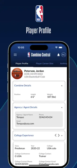 NBA Combine Central screenshot 1