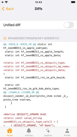 Capture d'écran de Tanuki For GitLab sur iPhone 6