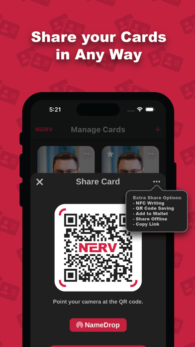 Nerv - Digital Business Cards Screenshot