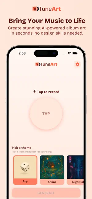 TuneArt: Album Cover Maker screenshot 1