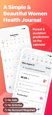 Selene - BBT & Period Tracker iPhone screenshot