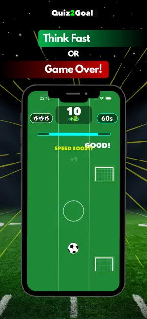 Quiz2Goal - Football Game screenshot 1