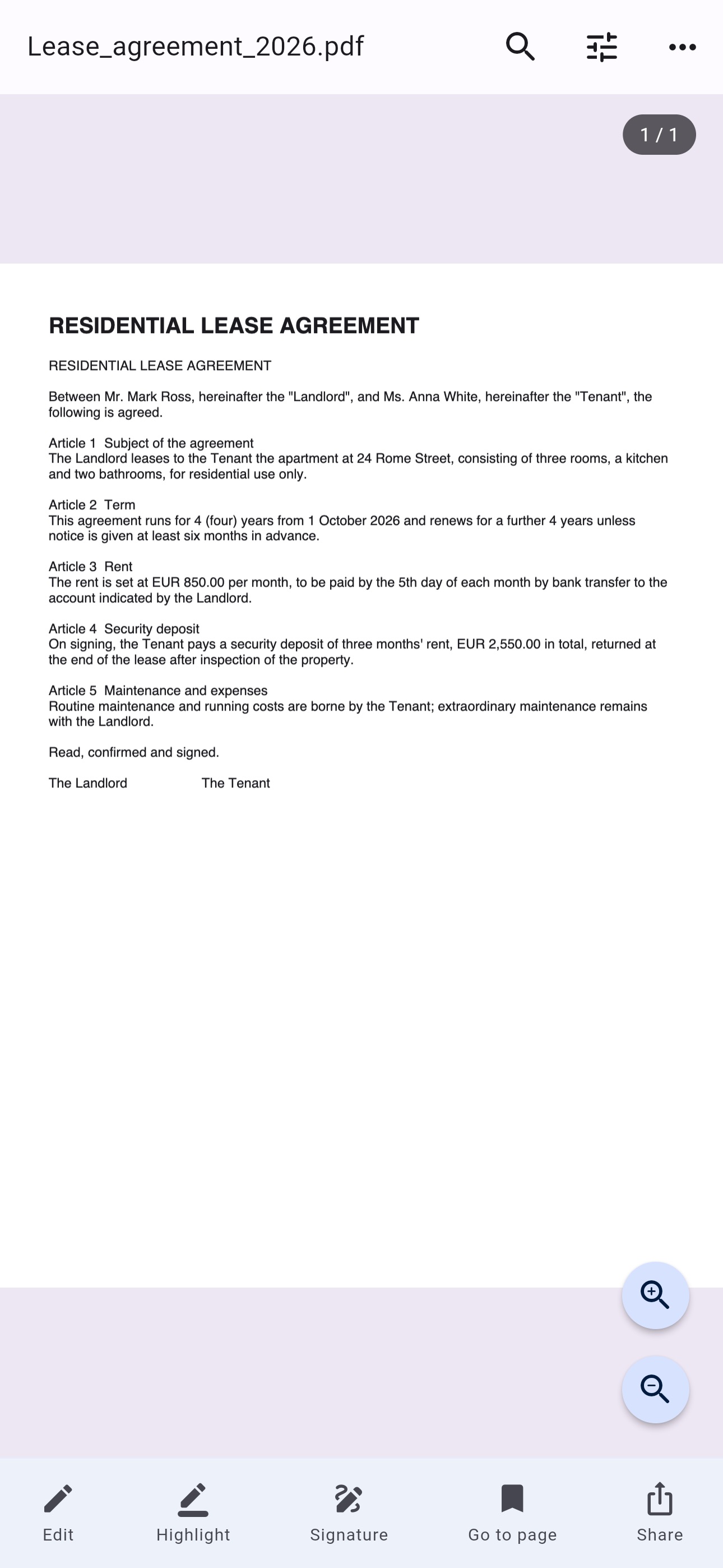 Screenshot 2 of Read Master: PDF, P7M, Docs