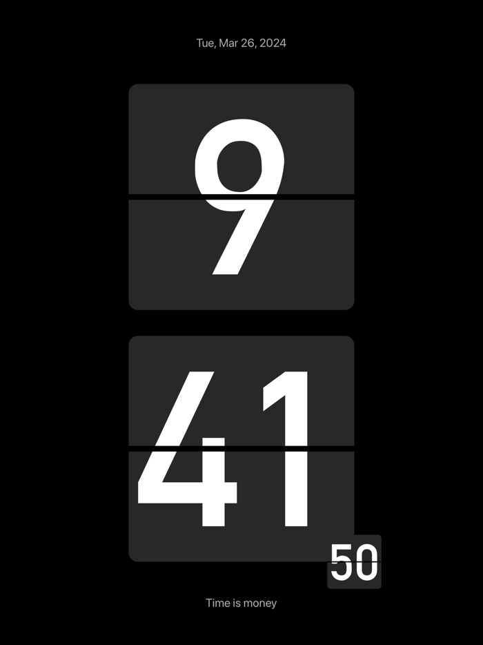 桌面懸浮時鐘 - 搶購秒殺  翻頁時鐘