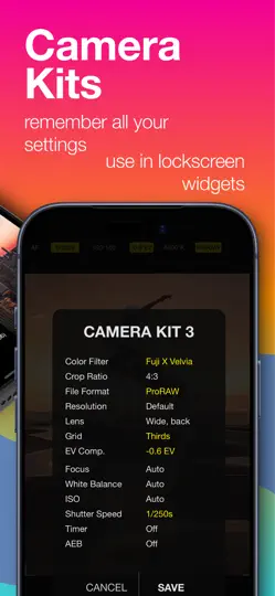 Captura de pantalla de Vistax - Pro Camera en iPhone 5