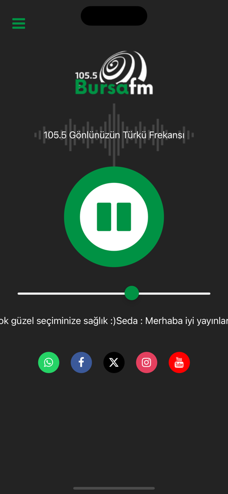 Bursa FM 105.5 screenshot 1