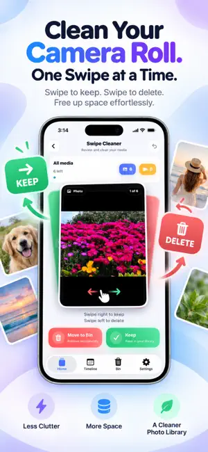 Swipe to Delete・Photo Cleaner screenshot 1