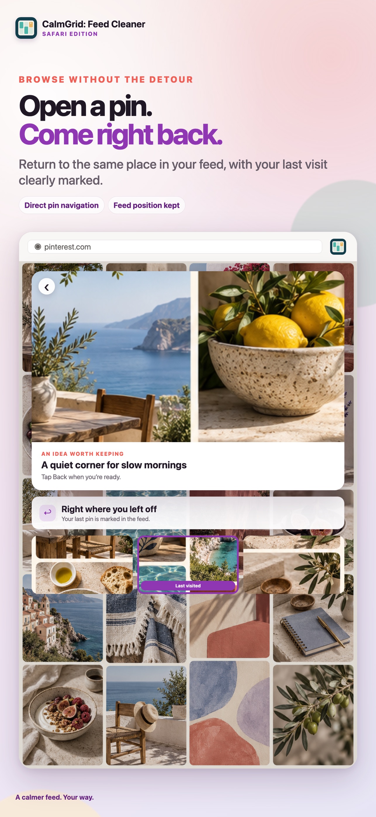 Screenshot 2 of CalmGrid: Feed Cleaner