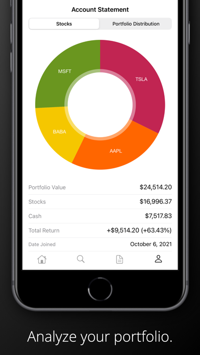 PocketProfit Market Simulator Screenshot