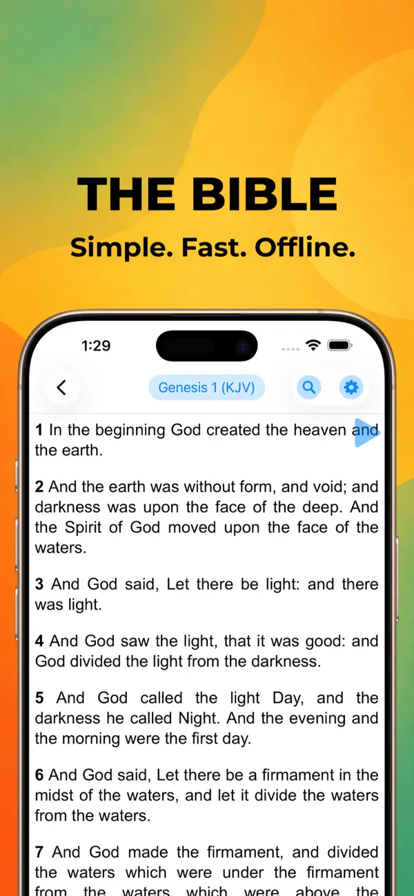 Screenshot #1 pour Bible King James (KJV)