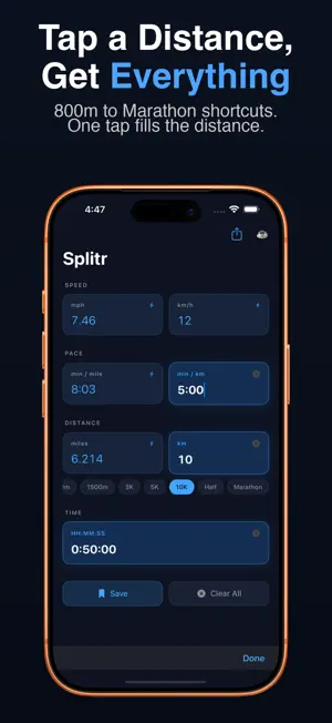 Splitr: Run Calculator screenshot 2