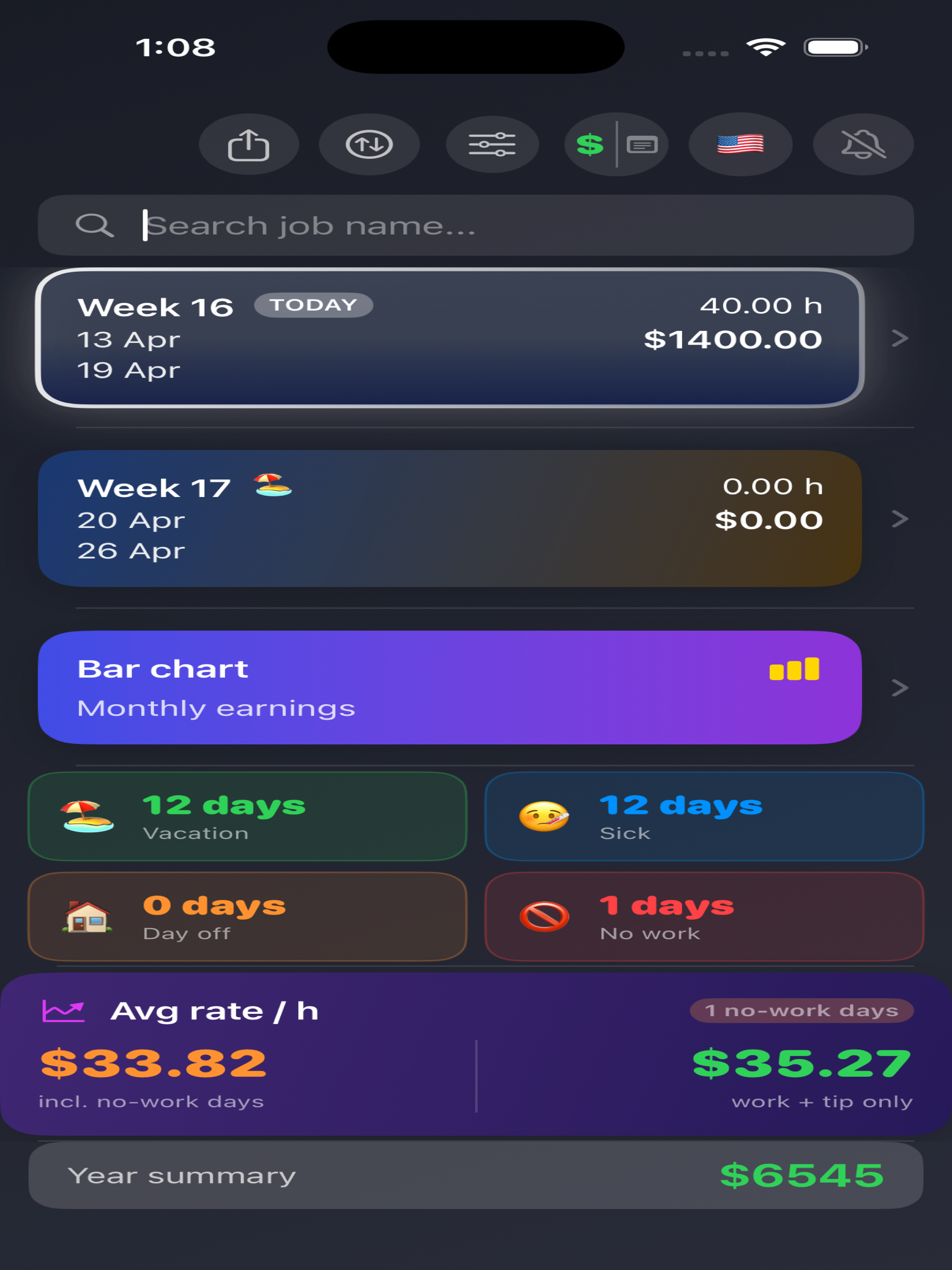 Hours Tracker Pro screenshot 15