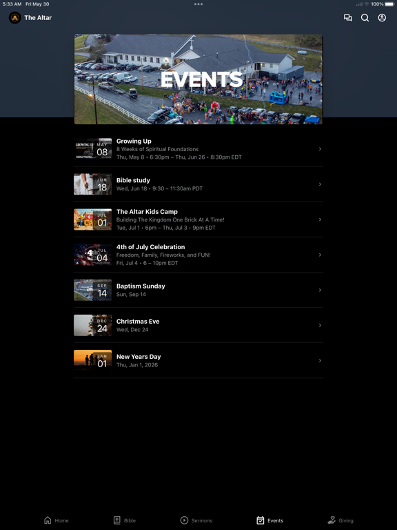 The Altar Fellowship iPad screenshot 3 - Education app