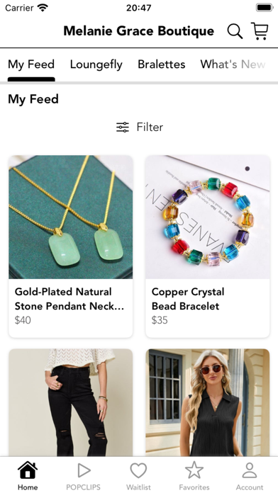 Melanie Grace Boutique Screenshot