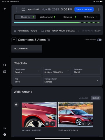 Service Flex - Advisor iPad screenshot