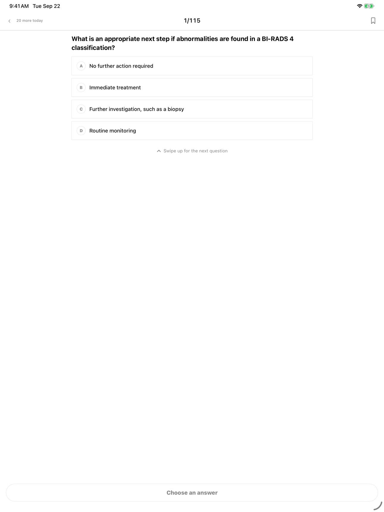 Screenshot 6 of Mammography Practice Test
