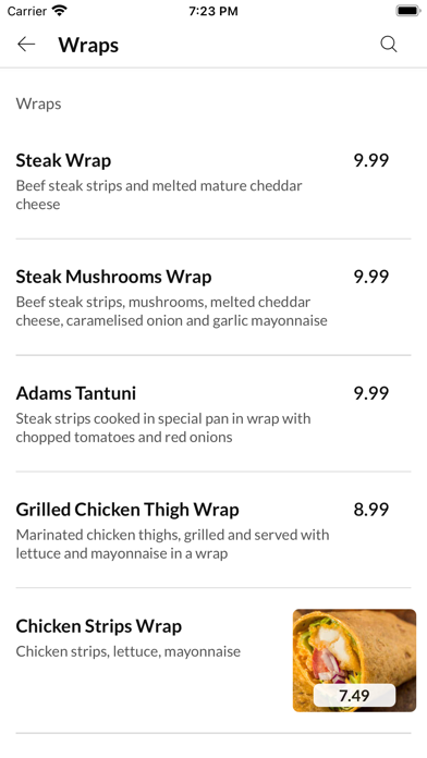 Adam's wet burgers Screenshot
