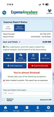 ExpenseAnywhere Screenshot 2 of 6