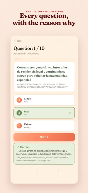 Nacionaliza: CCSE y DELE A2 screenshot 4