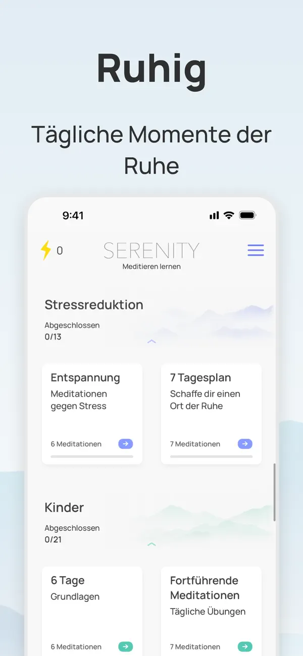 Serenity - Geführte Meditation Screenshot 2