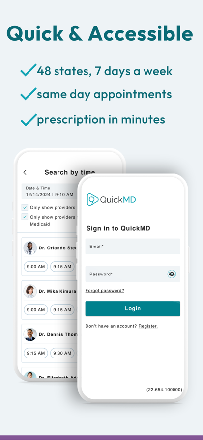 QuickMD - Online Doctor Visits Screenshots