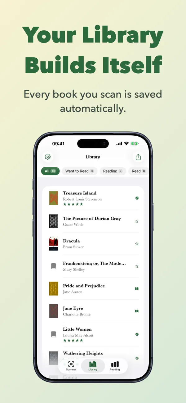Screenshot #1 pour ISBN Book Scanner & Library