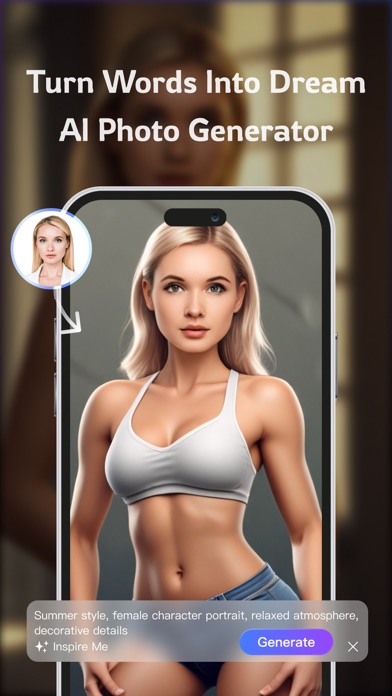 Portrait - AI Photo Generator Screenshot