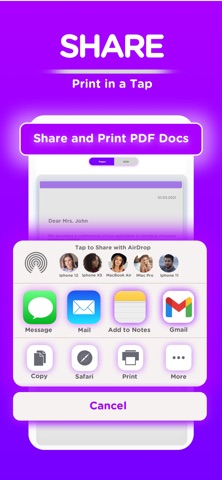 XScanner Pro : Photos to PDF's iPhone screenshot